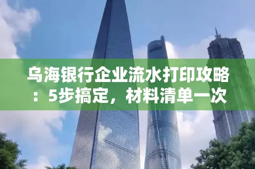 乌海银行企业流水打印攻略：5步搞定，材料清单一次备齐！